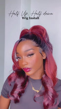Load and play video in Gallery viewer, Wavy 13x6 Lace Frontal Wig Mary
