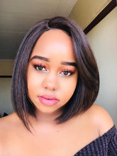 Load image into Gallery viewer, L Part 10" Lace Front Bob Wig Ruby