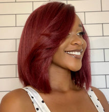 Load image into Gallery viewer, 10&quot; Lace Front Bob Wig Ruby
