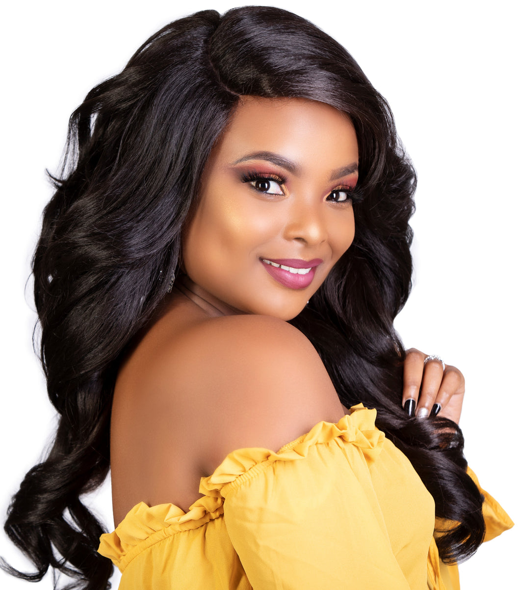 Tweezed Part Wavy Voluminous Wig Maya