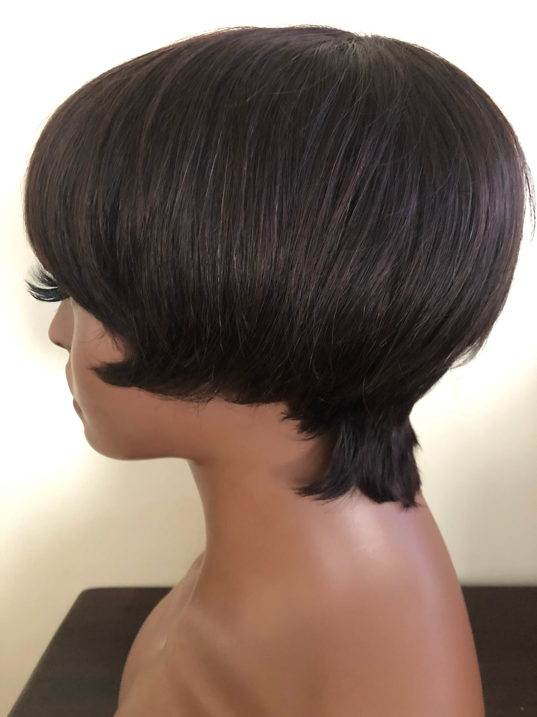 Fringe Human Hair Pixie Wig Melanie