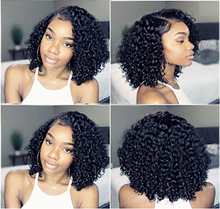 Load image into Gallery viewer, Curly 13x6  8&quot; Frontal Bob Wig Jordin
