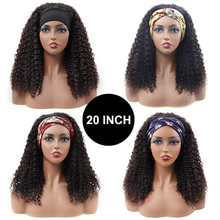 Load image into Gallery viewer, Curly Human Hair Headband Wig 20&quot; Sandi
