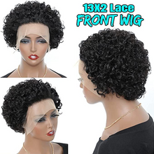 Load image into Gallery viewer, Curly 13x4 Human Hair Pixie Wig Sandra
